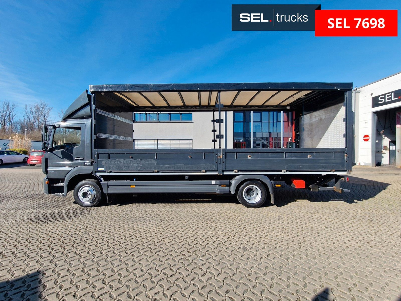 커튼사이더 트럭 Mercedes-Benz Atego 1221 / Ladebordwand : 사진 8