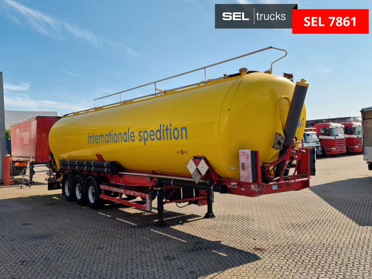 Spitzer SK 2766 CAL GGVS / Kippsilo / 66 m3 / ADR ATDR A - 사일로 세미 트레일러 : 사진 3 Spitzer SK 2766 CAL GGVS / Kippsilo / 66 m3 / ADR ATDR A - 사일로 세미 트레일러 : 사진 3