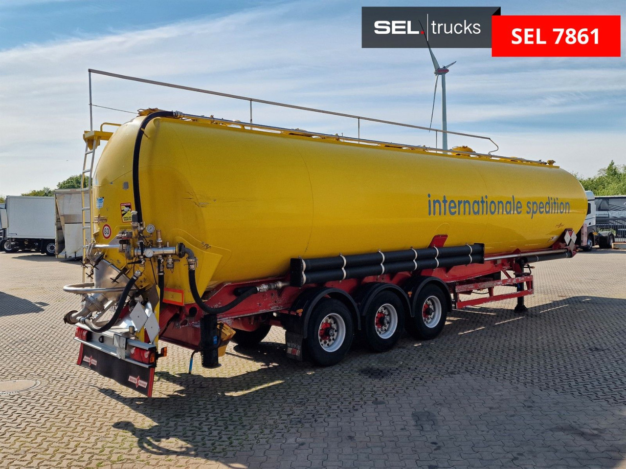 Spitzer SK 2766 CAL GGVS / Kippsilo / 66 m3 / ADR ATDR A - 사일로 세미 트레일러 : 사진 5 Spitzer SK 2766 CAL GGVS / Kippsilo / 66 m3 / ADR ATDR A - 사일로 세미 트레일러 : 사진 5