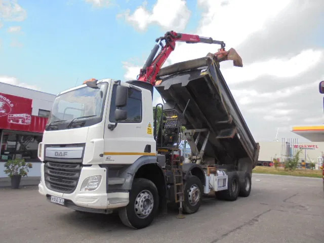 DAF CF 370 8X4 + PALFINGER EPSILON - 덤프트럭, 크레인 트럭 : 사진 1 DAF CF 370 8X4 + PALFINGER EPSILON - 덤프트럭, 크레인 트럭 : 사진 1