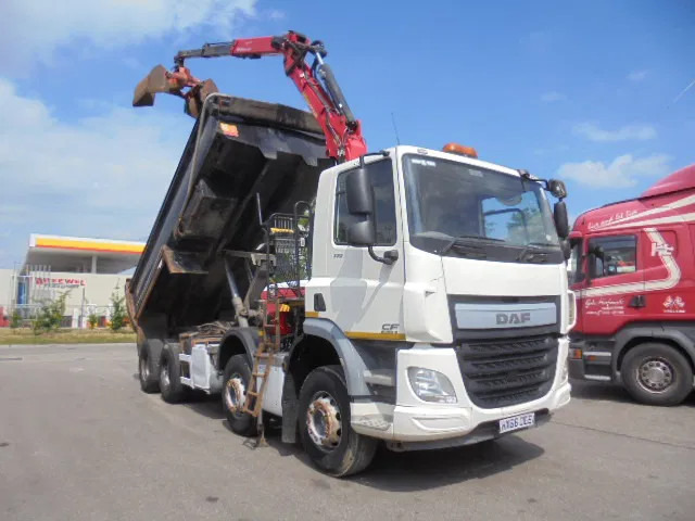 DAF CF 370 8X4 + PALFINGER EPSILON - 덤프트럭, 크레인 트럭 : 사진 3 DAF CF 370 8X4 + PALFINGER EPSILON - 덤프트럭, 크레인 트럭 : 사진 3