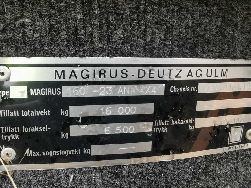 Magirus Deutz 160-23 dump truck for parts - 프레임/ 시 트럭 용 : 사진 3 Magirus Deutz 160-23 dump truck for parts - 프레임/ 시 트럭 용 : 사진 3