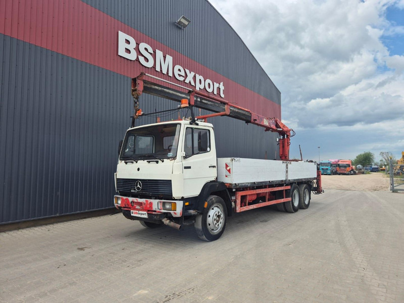 Mercedes-Benz 1320 + HMF 6.5 ton crane - 드롭사이드/ 플랫베드 트럭, 크레인 트럭 : 사진 1 Mercedes-Benz 1320 + HMF 6.5 ton crane - 드롭사이드/ 플랫베드 트럭, 크레인 트럭 : 사진 1