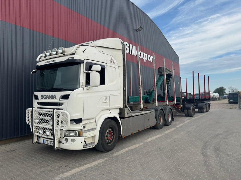 Scania R 730 + NARKO trailer - 목재 트럭, 크레인 트럭 : 사진 1 Scania R 730 + NARKO trailer - 목재 트럭, 크레인 트럭 : 사진 1