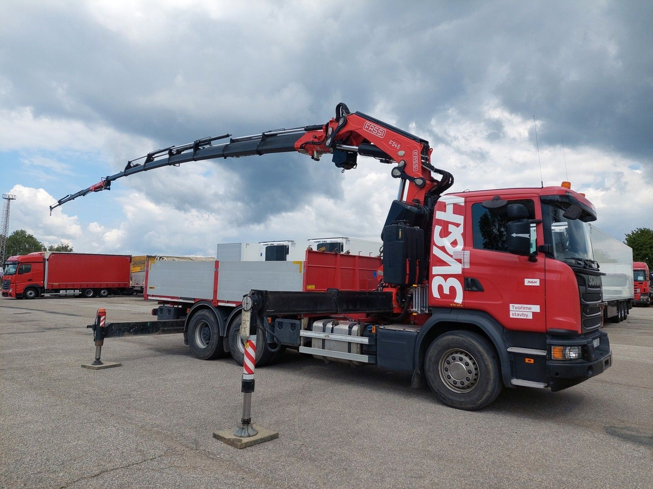Scania G 410LB 6x4 HNA + Kran Fassi F545RA.2.27 FLY-JIB - 드롭사이드/ 플랫베드 트럭, 크레인 트럭 : 사진 2 Scania G 410LB 6x4 HNA + Kran Fassi F545RA.2.27 FLY-JIB - 드롭사이드/ 플랫베드 트럭, 크레인 트럭 : 사진 2