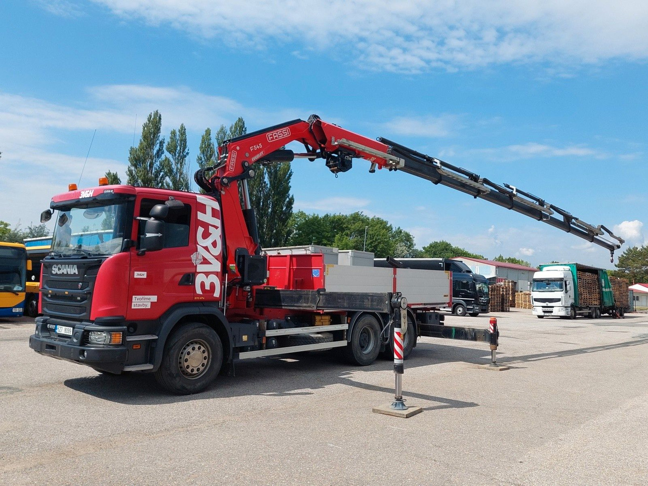 Scania G 410LB 6x4 HNA + Kran Fassi F545RA.2.27 FLY-JIB - 드롭사이드/ 플랫베드 트럭, 크레인 트럭 : 사진 5 Scania G 410LB 6x4 HNA + Kran Fassi F545RA.2.27 FLY-JIB - 드롭사이드/ 플랫베드 트럭, 크레인 트럭 : 사진 5