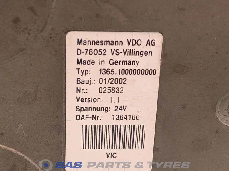 DAF Regeleenheid VIC DAF 1364166 - 케이블/ 와이어 하니스 트럭 용 : 사진 3 DAF Regeleenheid VIC DAF 1364166 - 케이블/ 와이어 하니스 트럭 용 : 사진 3