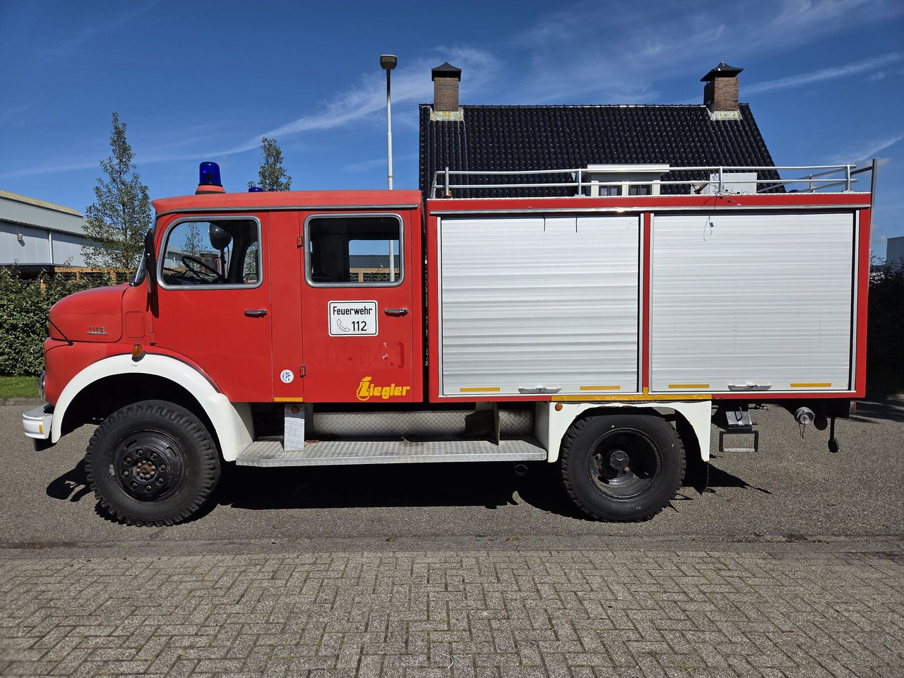 Mercedes-Benz LAF 1113 B 4X4 Turbo Diesel (170 PK) brandweerwagen - 소방차 : 사진 1 Mercedes-Benz LAF 1113 B 4X4 Turbo Diesel (170 PK) brandweerwagen - 소방차 : 사진 1