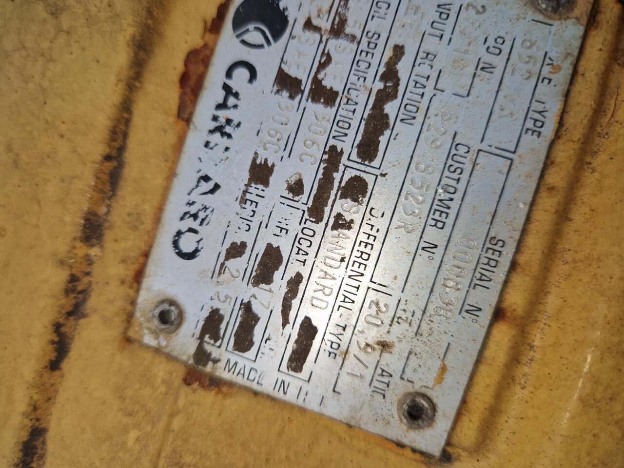 EJES CARRARO 852 FR PAR CASE 1288 - 차축 및 부품 건설기계 용 : 사진 2 EJES CARRARO 852 FR PAR CASE 1288 - 차축 및 부품 건설기계 용 : 사진 2