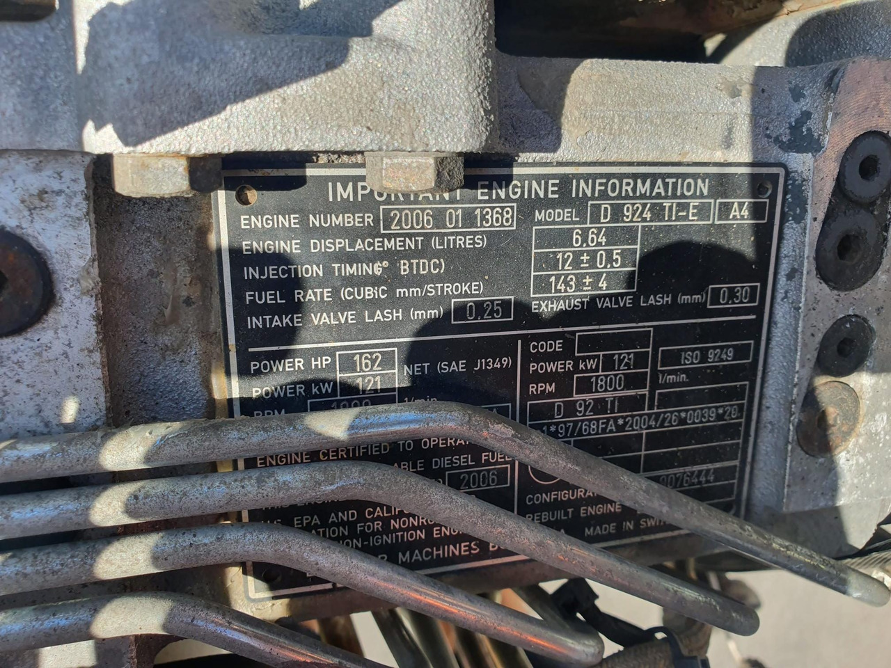 LIEBHERR D924 TI E A4 - 엔진 건설기계 용 : 사진 5 LIEBHERR D924 TI E A4 - 엔진 건설기계 용 : 사진 5