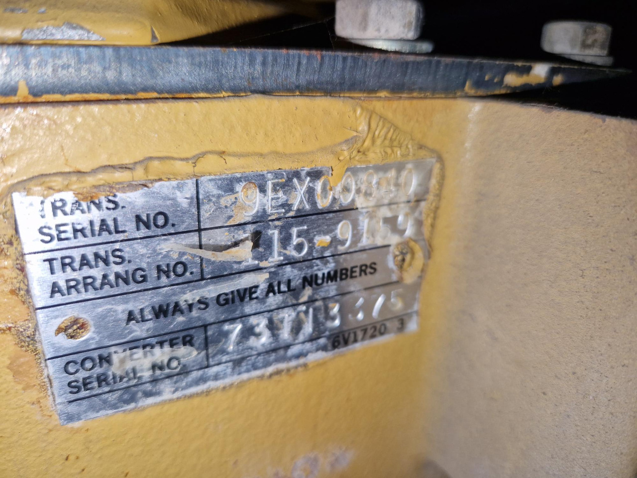 TRANSMISION PARA CAT 980FII 6V-1720 - 변속기 건설기계 용 : 사진 1 TRANSMISION PARA CAT 980FII 6V-1720 - 변속기 건설기계 용 : 사진 1
