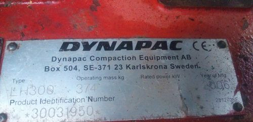 Ubijarka Dynapac LH 300 2006 - 진동판 : 사진 4 Ubijarka Dynapac LH 300 2006 - 진동판 : 사진 4