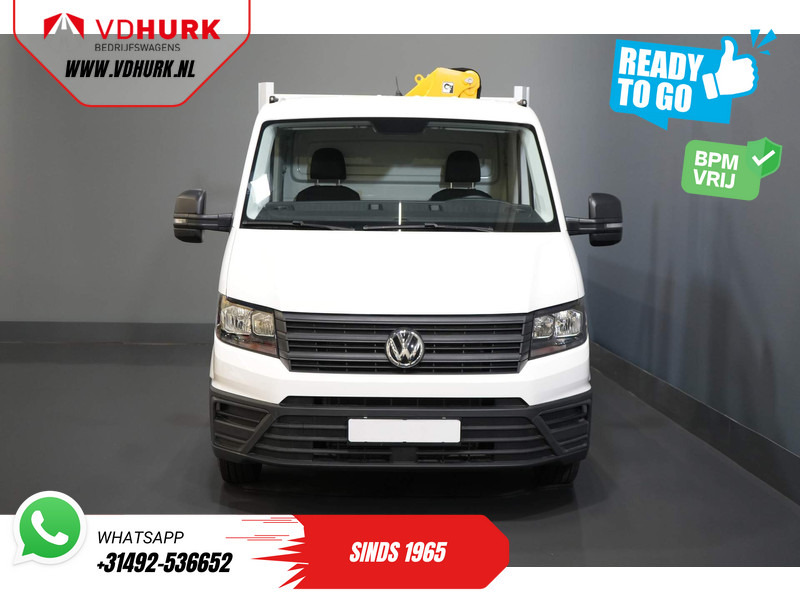 플랫베드 밴 Volkswagen Crafter 50 165 pk Effer 352S Kraan/ Crane/ Kran/ Autokran/ PTO/ Open laadbak/ Dubbel Lucht : 사진 7