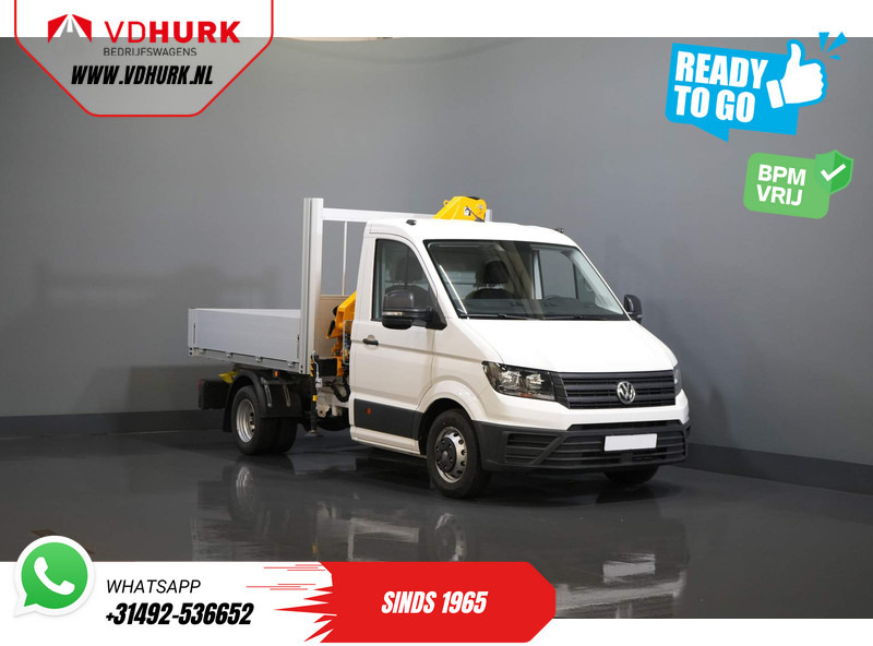 플랫베드 밴 Volkswagen Crafter 50 165 pk Effer 352S Kraan/ Crane/ Kran/ Autokran/ PTO/ Open laadbak/ Dubbel Lucht : 사진 8