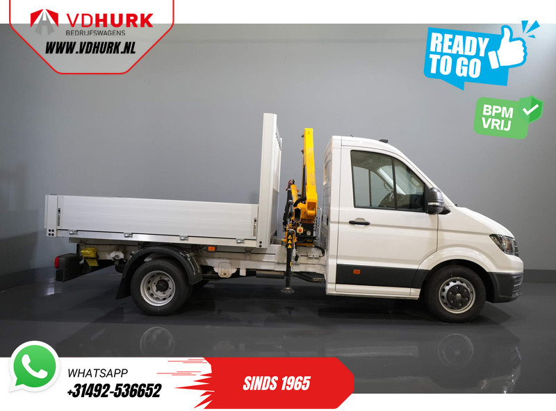 플랫베드 밴 Volkswagen Crafter 50 165 pk Effer 352S Kraan/ Crane/ Kran/ Autokran/ PTO/ Open laadbak/ Dubbel Lucht : 사진 10