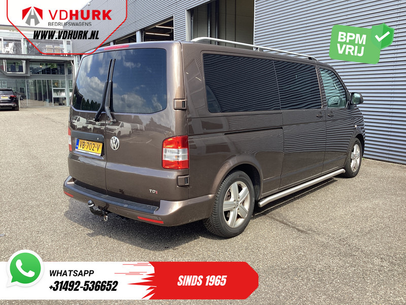 소형 밴, 콤비 밴 Volkswagen Transporter 2.0 TDI DSG Aut. 140 pk L2 DC Dubbel Cabine EXPORT ONLY NL Auto/ APK 04-2026/ Riem V.V./ Leder/ Cruise/ Camera/ Navi/ Sidebars/ : 사진 10