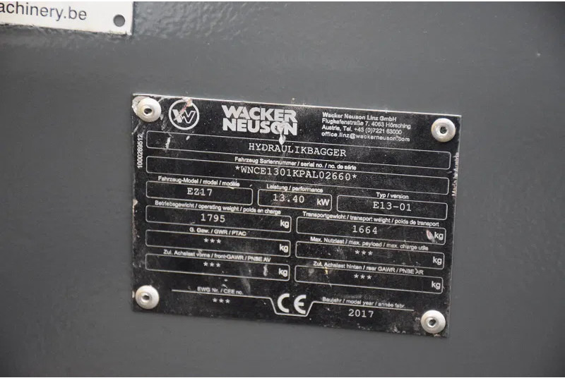 미니 굴삭기 WACKER NEUSON Neuson Wacker EZ17 -  stock id155 : 사진 7