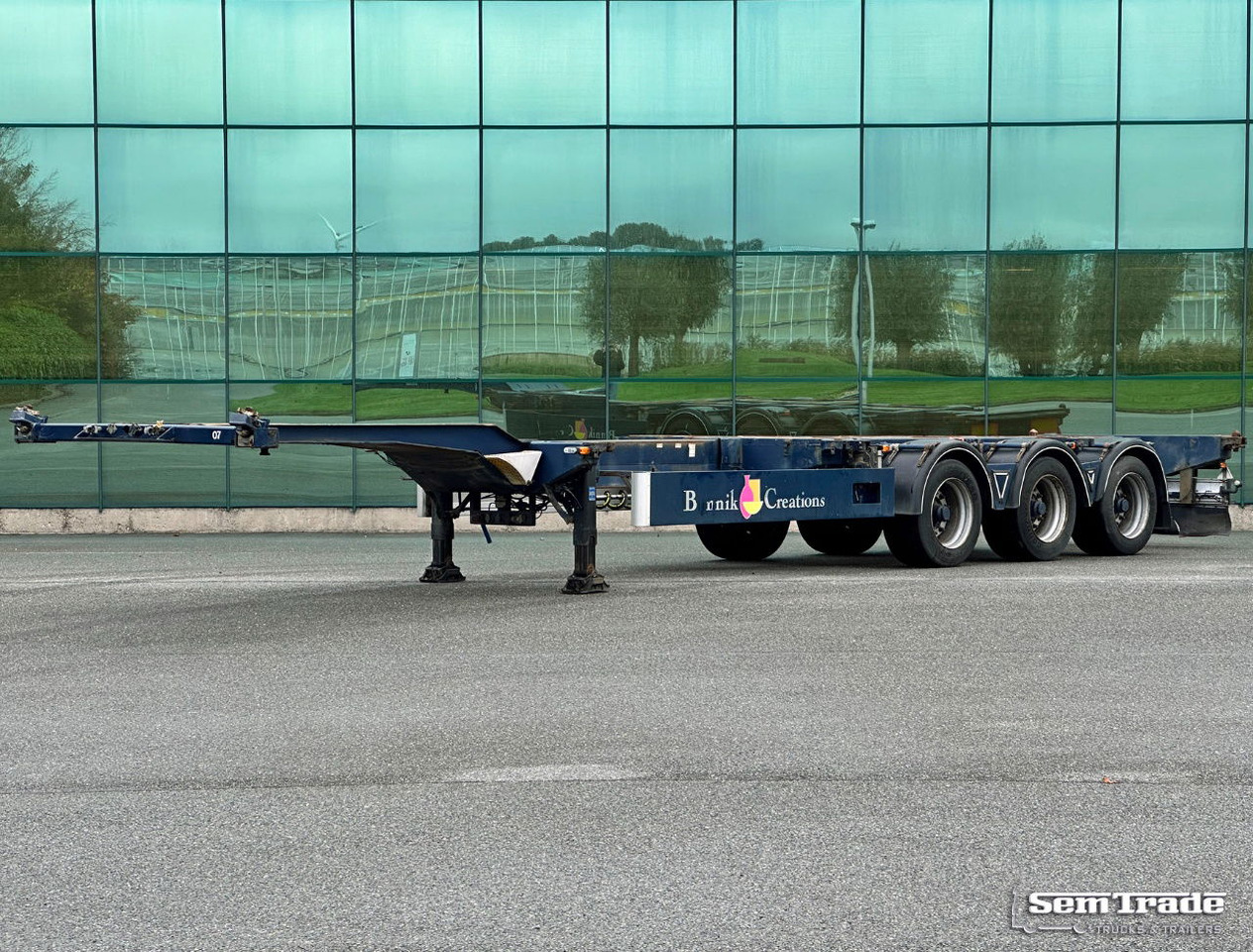 Burg BPO 15-27 Ccxhx BPW Axles Disc Brakes 40 FT. Chassis Lift Axle - 컨테이너 운반 장치/ 스와프 보디 세미 트레일러 : 사진 1 Burg BPO 15-27 Ccxhx BPW Axles Disc Brakes 40 FT. Chassis Lift Axle - 컨테이너 운반 장치/ 스와프 보디 세미 트레일러 : 사진 1