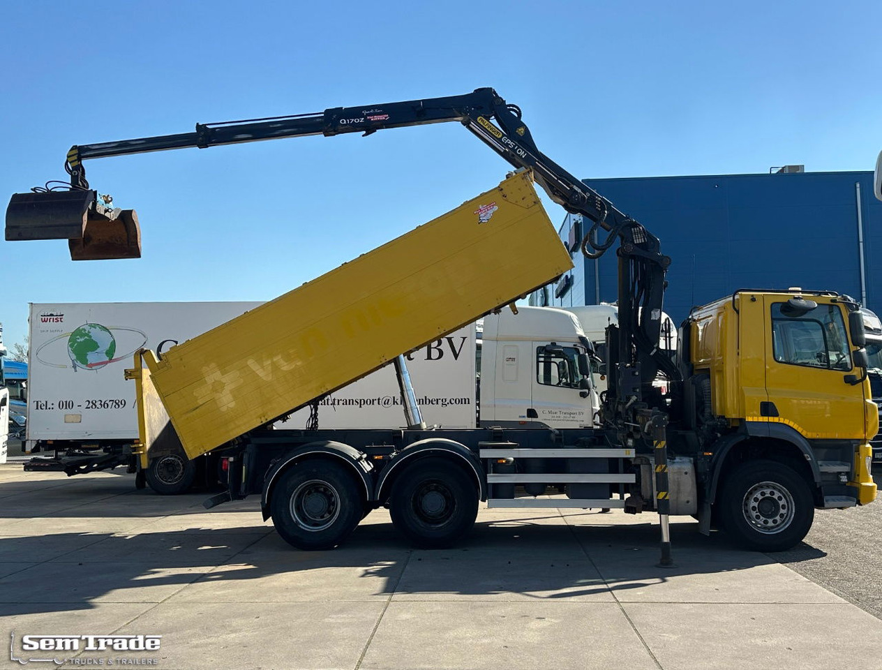 DAF CF 410 FAT 6X4 188.000 KM Palfinger 17 TON/Meter Kraan 2 Zijdige Ruizeveld K - 크레인 트럭 : 사진 4 DAF CF 410 FAT 6X4 188.000 KM Palfinger 17 TON/Meter Kraan 2 Zijdige Ruizeveld K - 크레인 트럭 : 사진 4