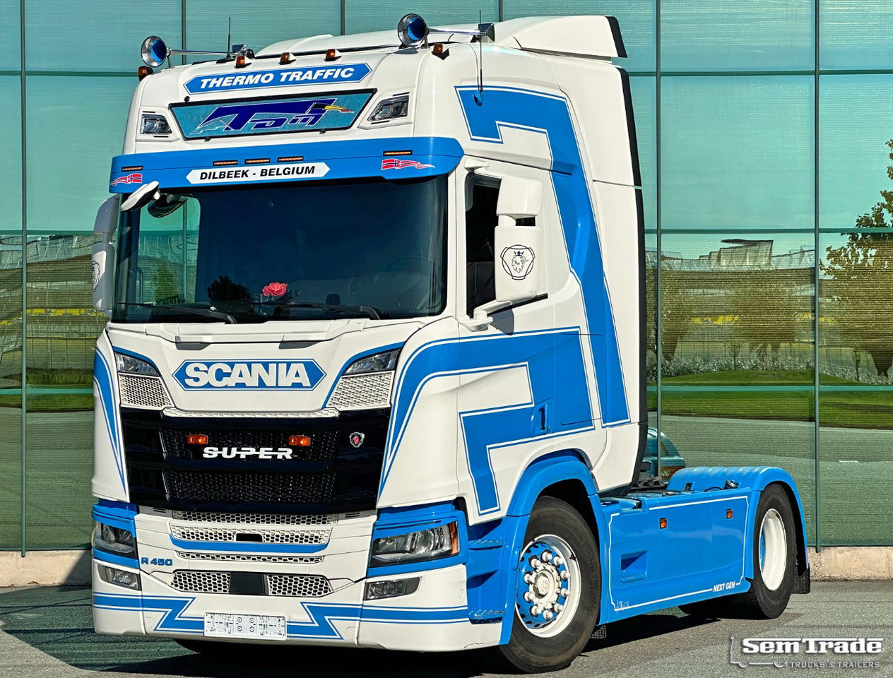 Scania R450 NGS Full AIR Retarder Full Spoiler 2X Tanks Super Condition Belgium-Truck - 트랙터 유닛 : 사진 1 Scania R450 NGS Full AIR Retarder Full Spoiler 2X Tanks Super Condition Belgium-Truck - 트랙터 유닛 : 사진 1