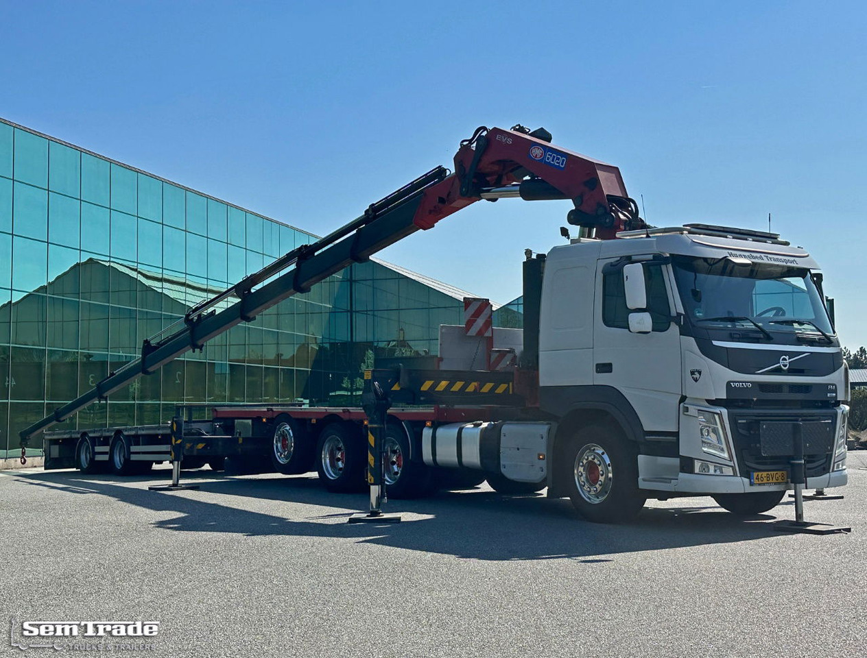 Volvo FMX 540 8X4 HMF 6020 K8 Kraan 231.000 KM + 2023 Sterk Trailer Super Condit - 크레인 트럭 : 사진 5 Volvo FMX 540 8X4 HMF 6020 K8 Kraan 231.000 KM + 2023 Sterk Trailer Super Condit - 크레인 트럭 : 사진 5
