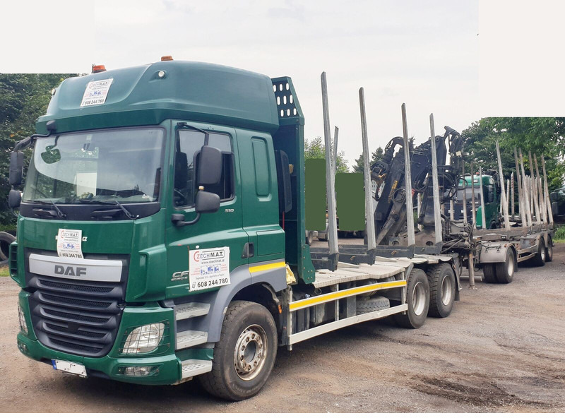 DAF 6x4 CF510 33/26t +HIAB Loglift 135 ZT94 +Umikov PP3 - 목재 트럭, 크레인 트럭 : 사진 5 DAF 6x4 CF510 33/26t +HIAB Loglift 135 ZT94 +Umikov PP3 - 목재 트럭, 크레인 트럭 : 사진 5