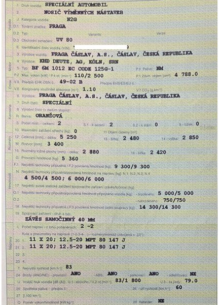 Praga UV 80 +Kobit - 건설기계 : 사진 4 Praga UV 80 +Kobit - 건설기계 : 사진 4