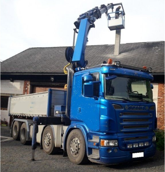 Scania 8x4 bord. R500 +23m crane - 덤프트럭, 크레인 트럭 : 사진 1 Scania 8x4 bord. R500 +23m crane - 덤프트럭, 크레인 트럭 : 사진 1