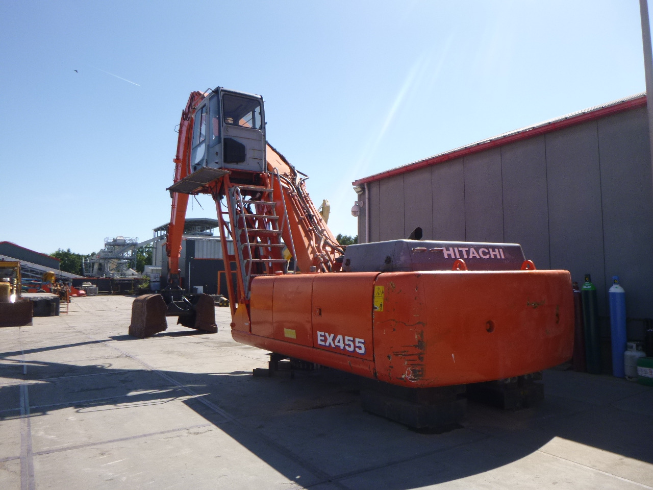 FIAT-HITACHI EX455 Stationary dock/ship material handler - 폐기물/ 산업 처리기 : 사진 3 FIAT-HITACHI EX455 Stationary dock/ship material handler - 폐기물/ 산업 처리기 : 사진 3