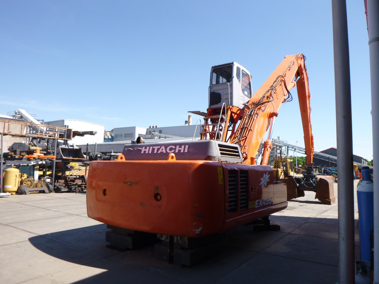 FIAT-HITACHI EX455 Stationary dock/ship material handler - 폐기물/ 산업 처리기 : 사진 4 FIAT-HITACHI EX455 Stationary dock/ship material handler - 폐기물/ 산업 처리기 : 사진 4