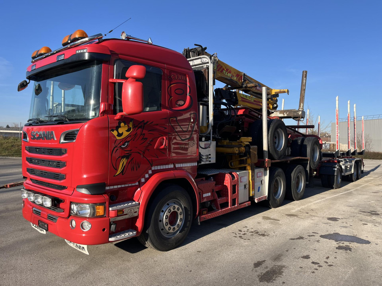 SCANIA porteur + grue AR cabine - 캡 새시 트럭 : 사진 2 SCANIA porteur + grue AR cabine - 캡 새시 트럭 : 사진 2
