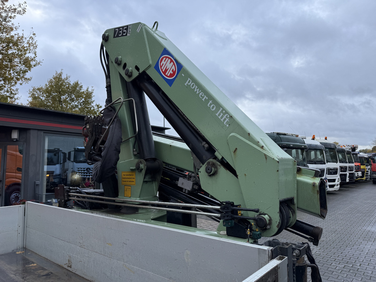 Iveco EuroCargo 80E22 Kran HMF 735 bis 15 Meter - 크레인 트럭, 드롭사이드/ 플랫베드 트럭 : 사진 4 Iveco EuroCargo 80E22 Kran HMF 735 bis 15 Meter - 크레인 트럭, 드롭사이드/ 플랫베드 트럭 : 사진 4