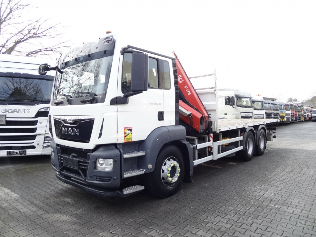 MAN TGS 26.320 6X4 BB mit Kran Fassi F175 - 크레인 트럭, 드롭사이드/ 플랫베드 트럭 : 사진 1 MAN TGS 26.320 6X4 BB mit Kran Fassi F175 - 크레인 트럭, 드롭사이드/ 플랫베드 트럭 : 사진 1