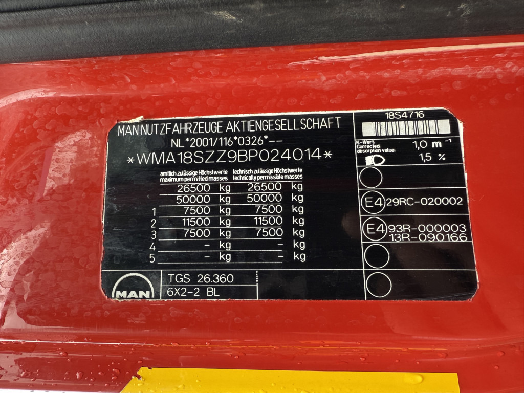 MAN TGS 26.360 6X2 Haken mit Kran HMF 1643Z - 후크 리프트 트럭, 크레인 트럭 : 사진 4 MAN TGS 26.360 6X2 Haken mit Kran HMF 1643Z - 후크 리프트 트럭, 크레인 트럭 : 사진 4