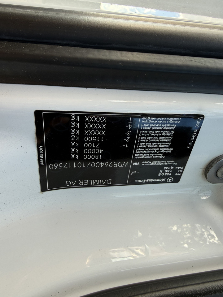 커튼사이더 트럭 Mercedes-Benz Arocs 1827 AK 4X4 Ex- : 사진 6