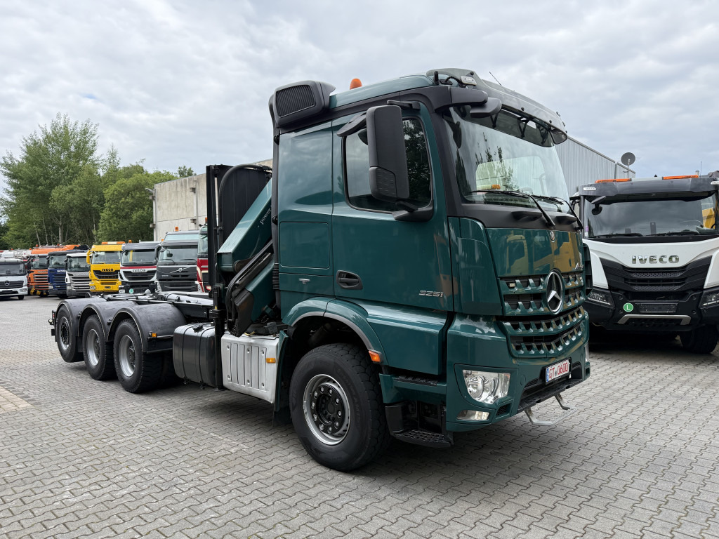 후크 리프트 트럭, 크레인 트럭 Mercedes-Benz Arocs 3251 8X4 Haken mit Kran HMF 2620 K5 : 사진 9