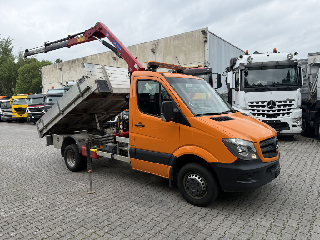 Mercedes-Benz Sprinter 516 Kipper mit Kran HMF 270 - 덤프 밴 : 사진 2 Mercedes-Benz Sprinter 516 Kipper mit Kran HMF 270 - 덤프 밴 : 사진 2