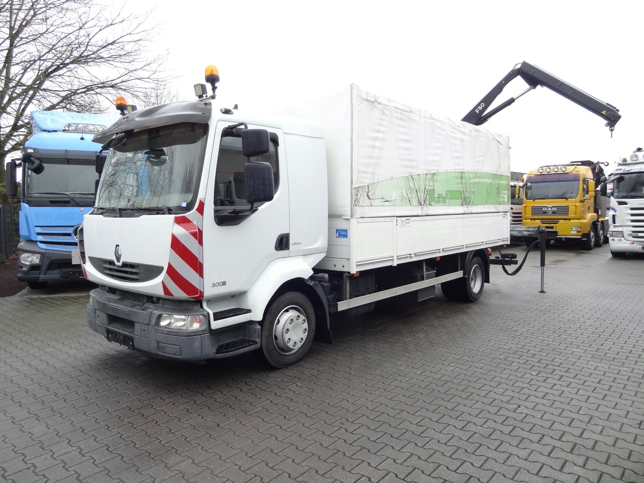 Renault Midlum 300.12 Fassi F80 - 드롭사이드/ 플랫베드 트럭, 크레인 트럭 : 사진 1 Renault Midlum 300.12 Fassi F80 - 드롭사이드/ 플랫베드 트럭, 크레인 트럭 : 사진 1