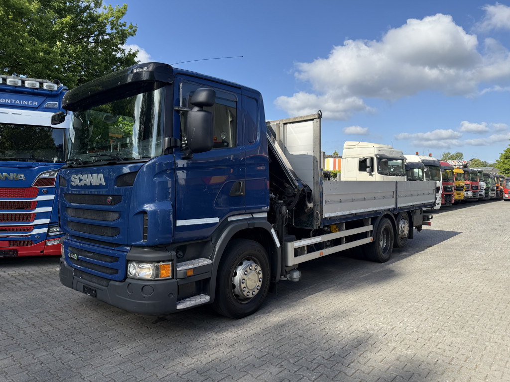 Scania G440 6X2*4 HIAB 166 bis 16.50 Meter - 드롭사이드/ 플랫베드 트럭, 크레인 트럭 : 사진 1 Scania G440 6X2*4 HIAB 166 bis 16.50 Meter - 드롭사이드/ 플랫베드 트럭, 크레인 트럭 : 사진 1