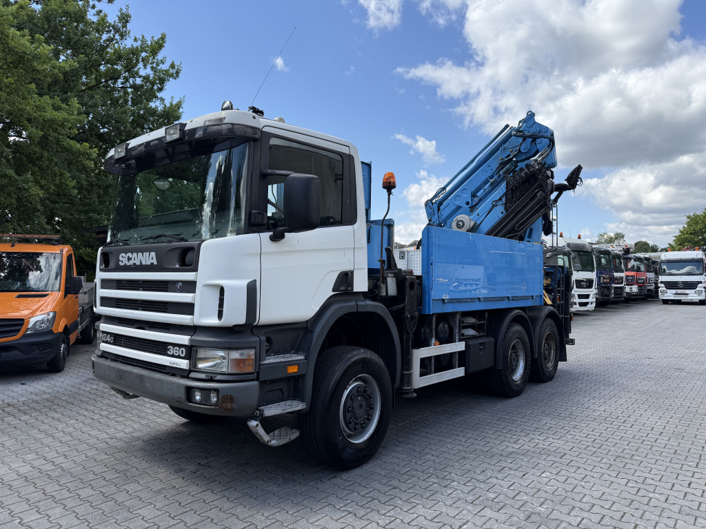 Scania P124 360 6X6 Palfinger 48000 bis 32 Meter - 크레인 트럭, 드롭사이드/ 플랫베드 트럭 : 사진 1 Scania P124 360 6X6 Palfinger 48000 bis 32 Meter - 크레인 트럭, 드롭사이드/ 플랫베드 트럭 : 사진 1