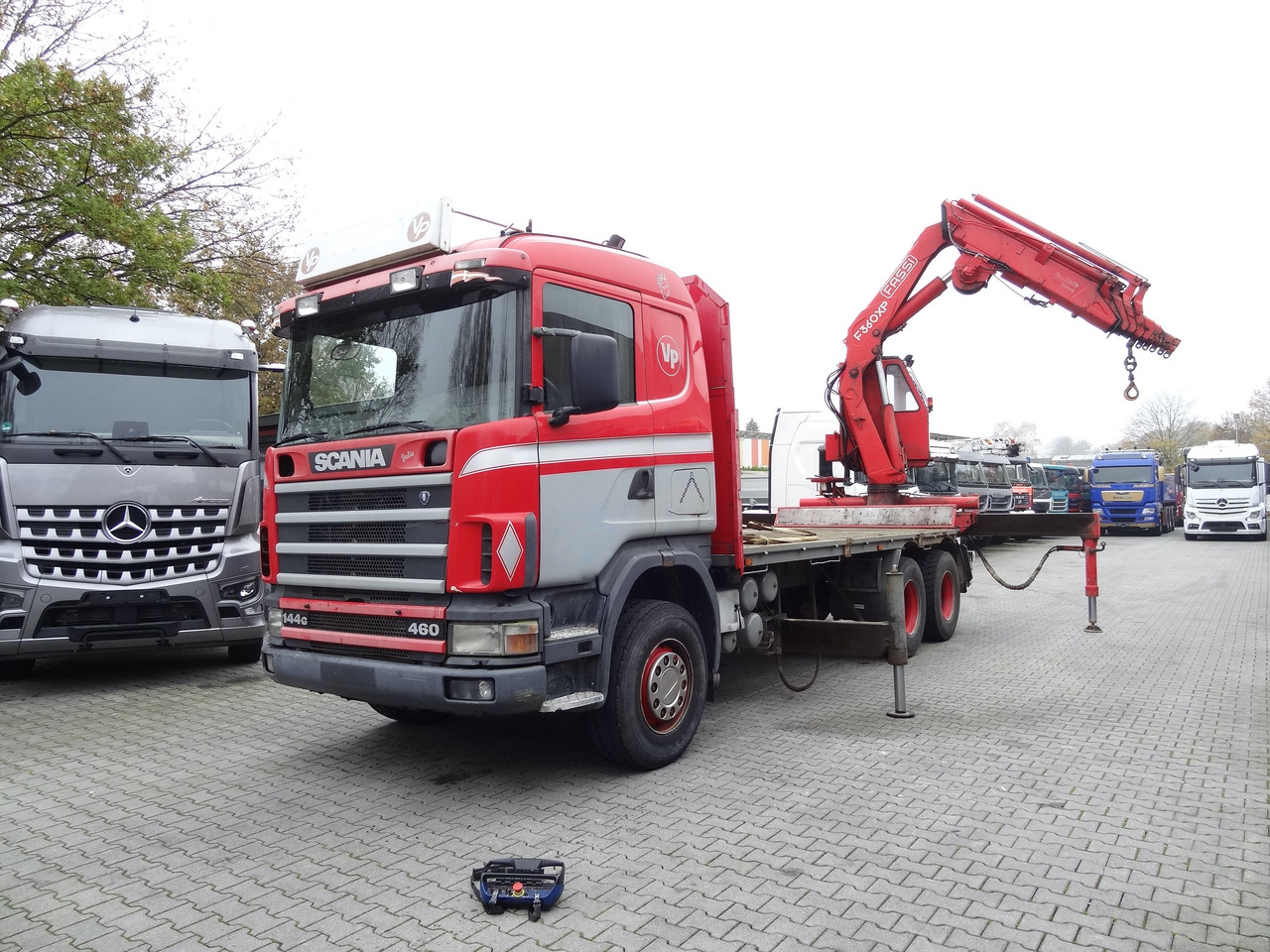 크레인 트럭, 드롭사이드/ 플랫베드 트럭 Scania R144 460 6X4 Fassi 360 bis 25 Meter : 사진 12 크레인 트럭, 드롭사이드/ 플랫베드 트럭 Scania R144 460 6X4 Fassi 360 bis 25 Meter : 사진 12