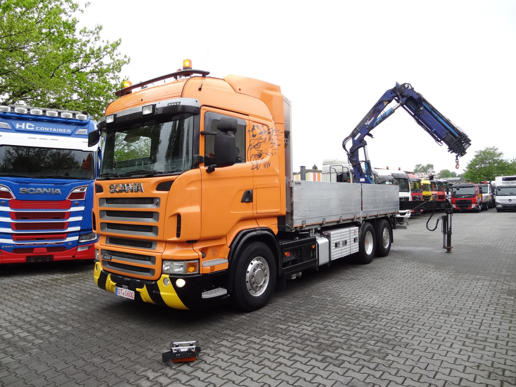Scania R480 6X2*4 Kran Atlas 240 bis 20 Meter - 드롭사이드/ 플랫베드 트럭, 크레인 트럭 : 사진 1 Scania R480 6X2*4 Kran Atlas 240 bis 20 Meter - 드롭사이드/ 플랫베드 트럭, 크레인 트럭 : 사진 1