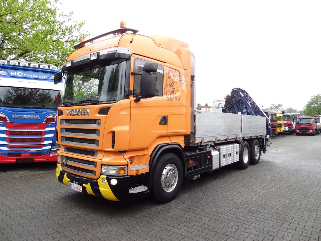 Scania R480 6X2*4 Kran Atlas 240 bis 20 Meter - 드롭사이드/ 플랫베드 트럭, 크레인 트럭 : 사진 1 Scania R480 6X2*4 Kran Atlas 240 bis 20 Meter - 드롭사이드/ 플랫베드 트럭, 크레인 트럭 : 사진 1