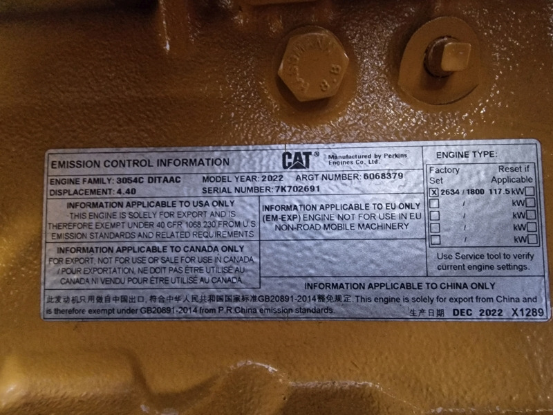 신규 엔진 산업용 장비 용 Caterpillar  3054C DITAAC Powerpack : 사진 11