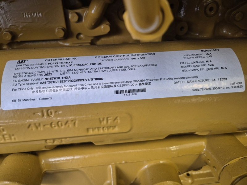 Caterpillar C18 INDUSTRIAL BDN T4i (ENGINE NEW) Arr: 515-0718 - 엔진 산업용 장비 용 : 사진 2 Caterpillar C18 INDUSTRIAL BDN T4i (ENGINE NEW) Arr: 515-0718 - 엔진 산업용 장비 용 : 사진 2