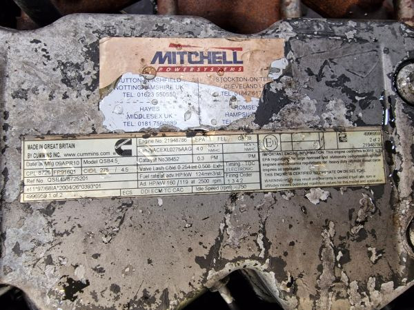 Cummins QSB4.5 CPL 8725 Engine (Plant) - 엔진 건설기계 용 : 사진 2 Cummins QSB4.5 CPL 8725 Engine (Plant) - 엔진 건설기계 용 : 사진 2