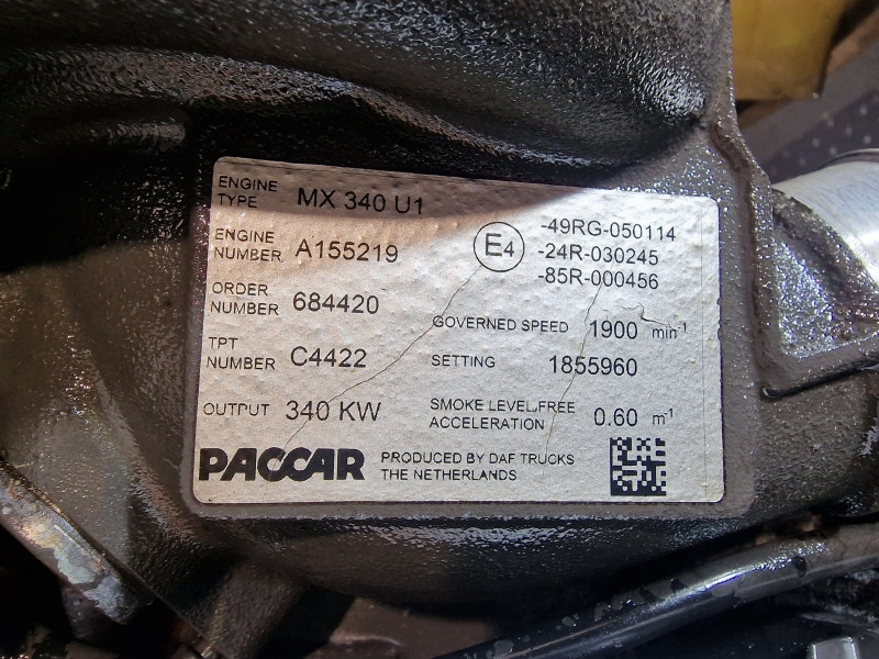 DAF MX340U1 EUR5 XF106.460 Engine (Truck) - 엔진 트럭 용 : 사진 2 DAF MX340U1 EUR5 XF106.460 Engine (Truck) - 엔진 트럭 용 : 사진 2