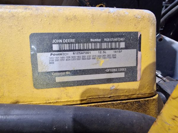 John Deere 6125AF001 Engine (Industrial) - 엔진 산업용 장비 용 : 사진 2 John Deere 6125AF001 Engine (Industrial) - 엔진 산업용 장비 용 : 사진 2