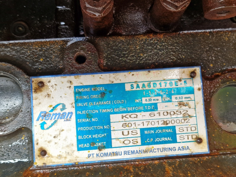 Komatsu SAA6D170E-5 Engine (Plant) - 엔진 건설기계 용 : 사진 2 Komatsu SAA6D170E-5 Engine (Plant) - 엔진 건설기계 용 : 사진 2