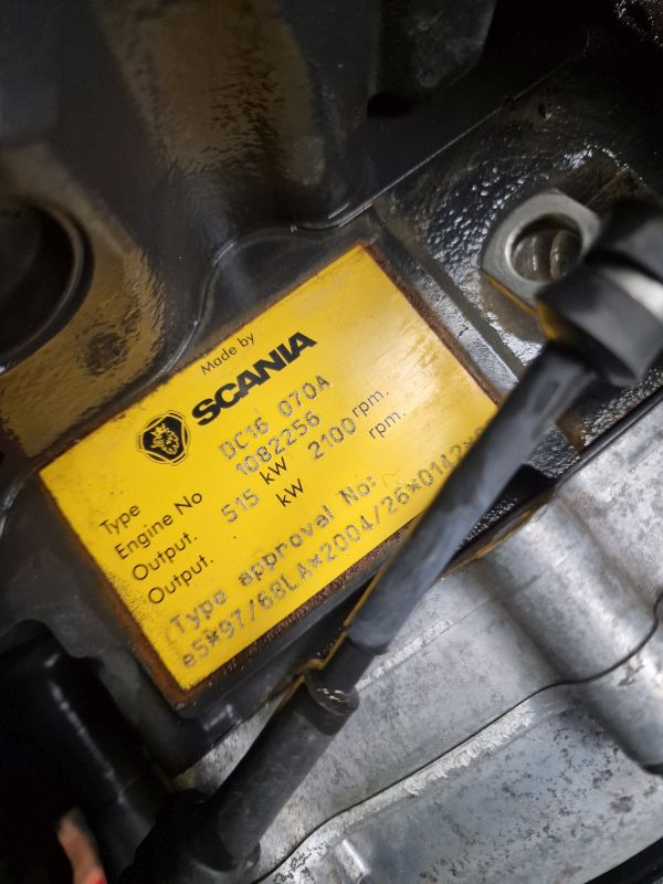 Scania TEREX TR60 DC16 070A Engine (Plant) - 엔진 건설기계 용 : 사진 2 Scania TEREX TR60 DC16 070A Engine (Plant) - 엔진 건설기계 용 : 사진 2